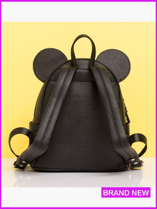 Disney Minnie Mouse Mini Backpack Faux Leather Adjustable Strap Daypack Disney Minnie Mouse Mini Backpack for Women Men Kids Unisex  main image 3